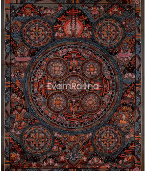 Religious Buddhist Mandala Thangka