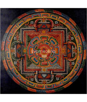 Buddhist Kalash Mandala Thangka