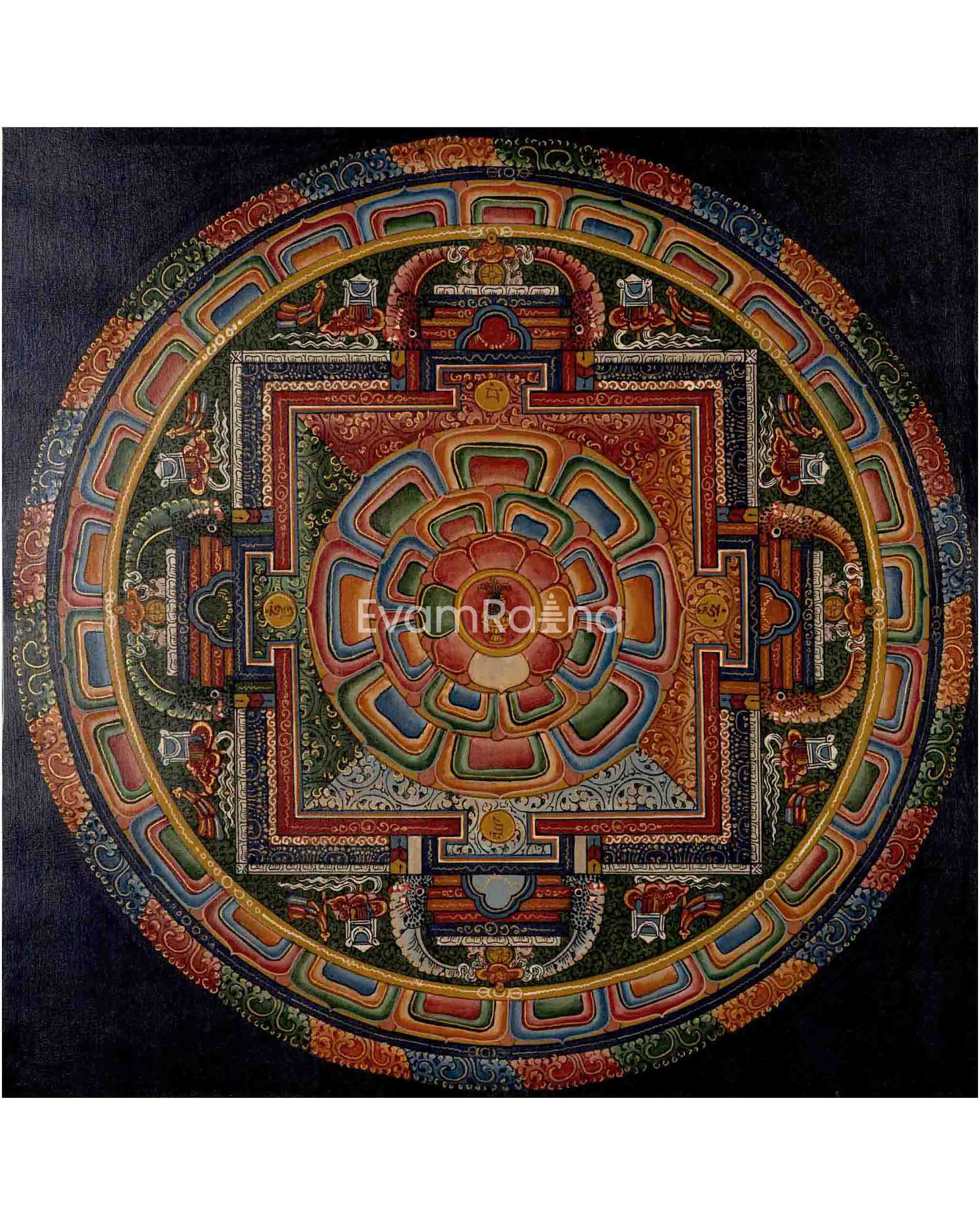 Buddhist Kalash Mandala Thangka