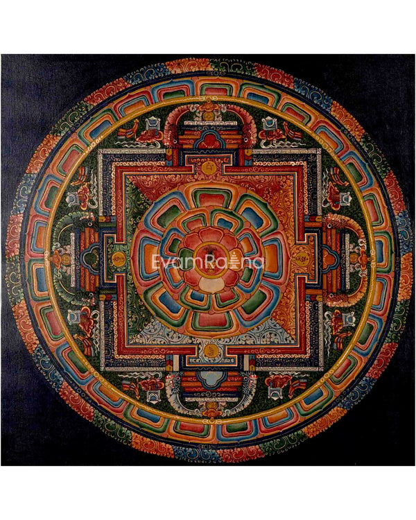 Buddhist Kalash Mandala Thangka