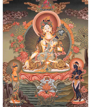 Traditional White Tara Thangka