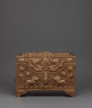 Copper Treasure Box with Gold Plating