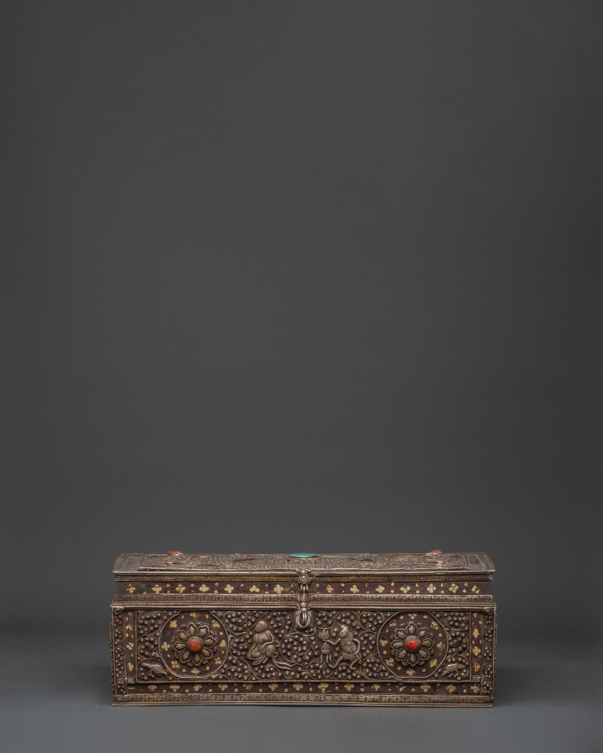 Pure Silver Treasure Box for Home Decor
