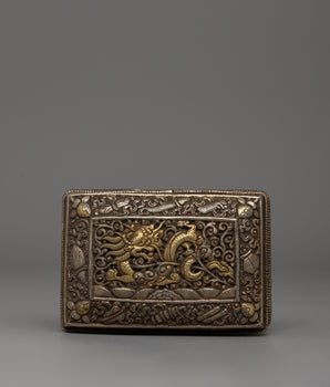 Bhutanese Style Silver Paan Box