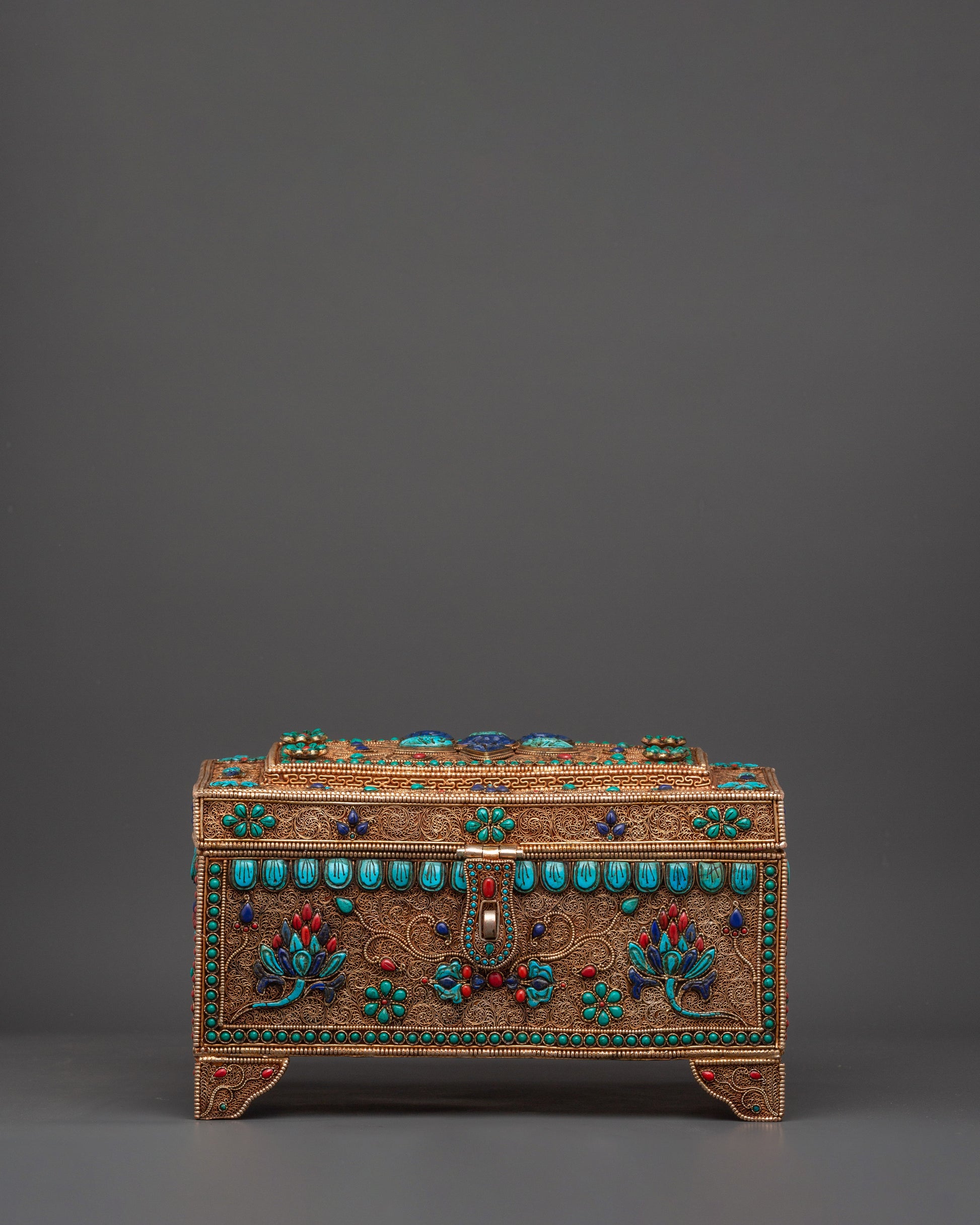 Handcrafted Sacred Tibetan Treasure Box