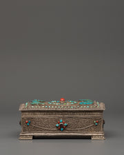 Decorative Silver Treasure Box