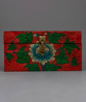Buddhist Wooden Jewelery  Box