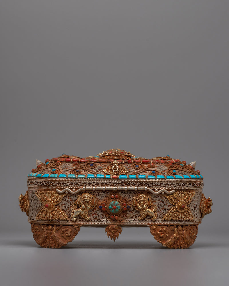 Tibetan Buddhist Treasure Box | Unique Box for Spiritual Tools and Keepsakes