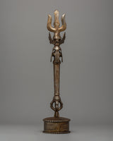handcrafted iron Trishul 