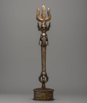 handcrafted iron Trishul 