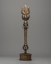 handcrafted iron Trishul