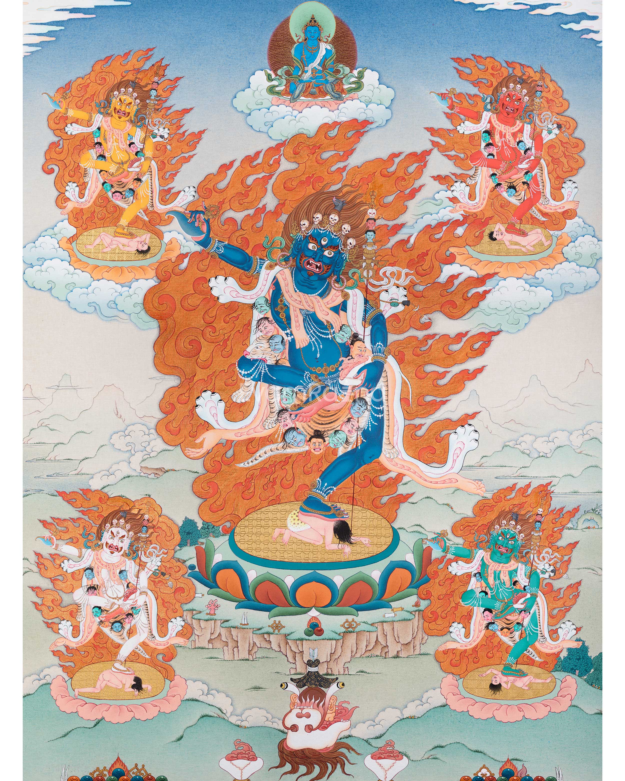 Troma Nagmo Thangka Print | Wrathful Dakini of Ultimate Transformation