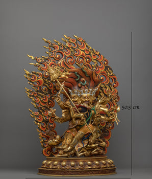 Trowo Tsochok Khagying Statue | Copper Wrathful Deity Sculpture