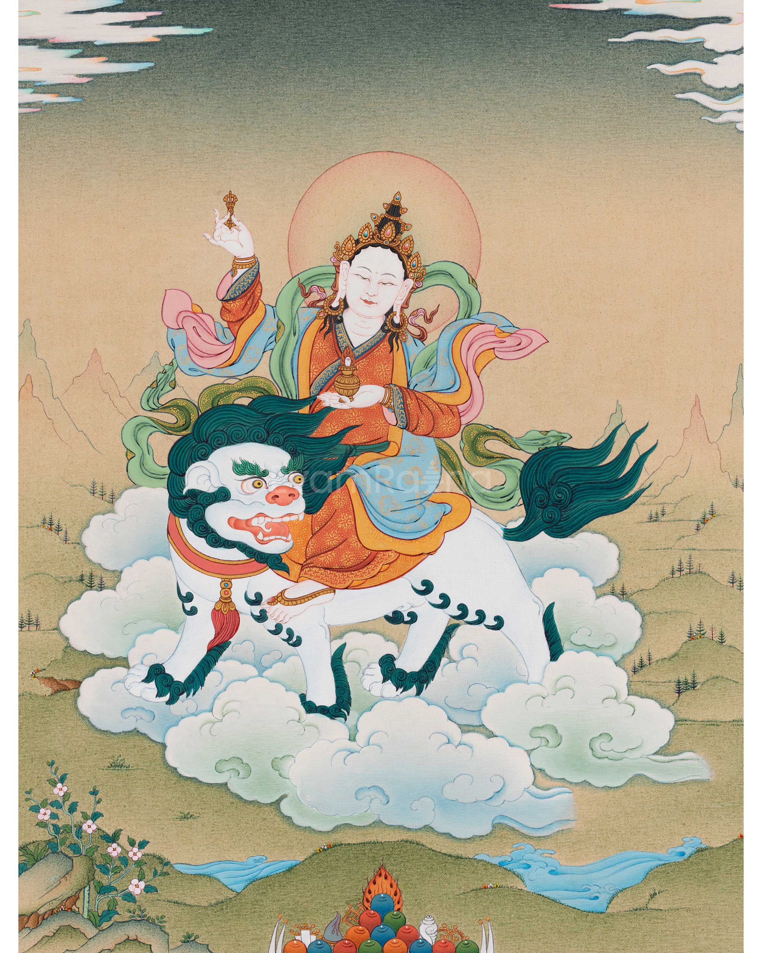 Tsheringma Canvas Print | Buddhist Goddess of Long Life