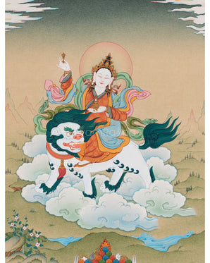 Tsheringma Canvas Print | Buddhist Goddess of Long Life