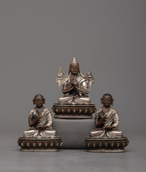 Tsongkhapa with Two Disciples Statue 