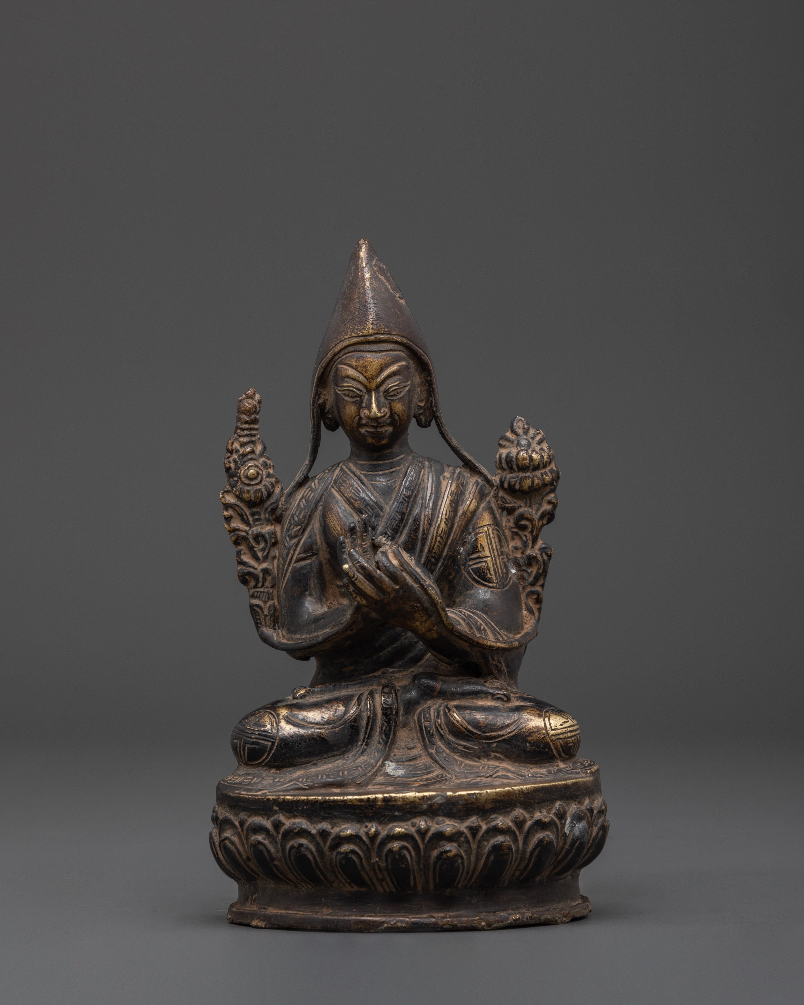 Buddhist Revered Philosopher Tshongkhapa Statue