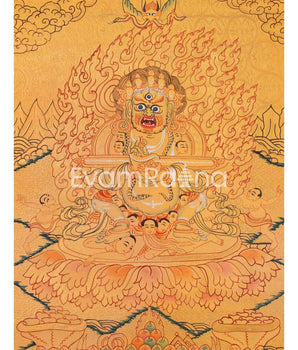 Two Armed Mahakala Thangka Painting