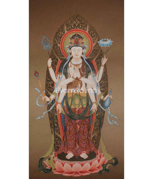 Thangka of the Eight Armed Avalokiteshvara