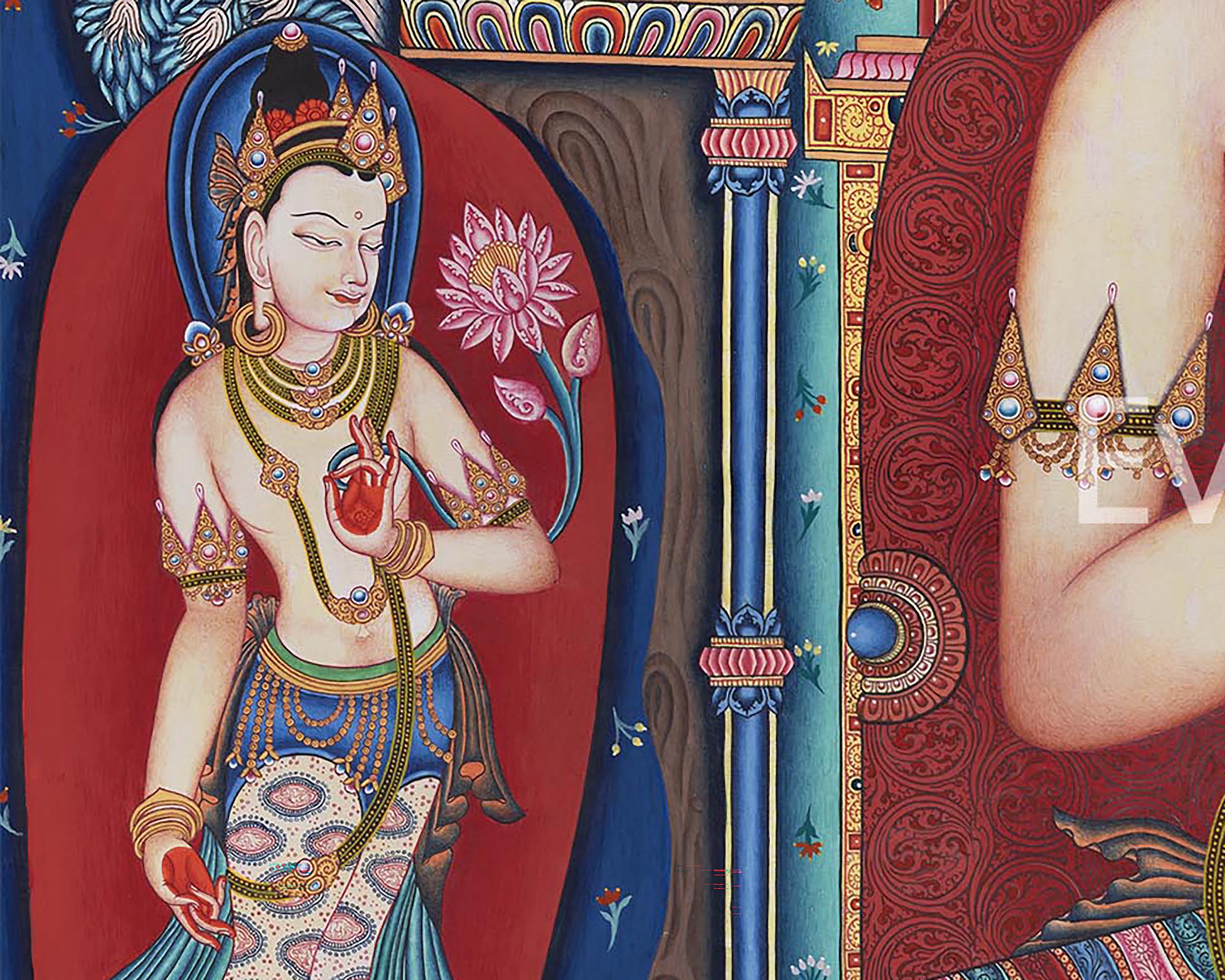 High-Quality Print Of Buddha Vairocana | Transcendent Buddha Of Vajrayana Buddhism