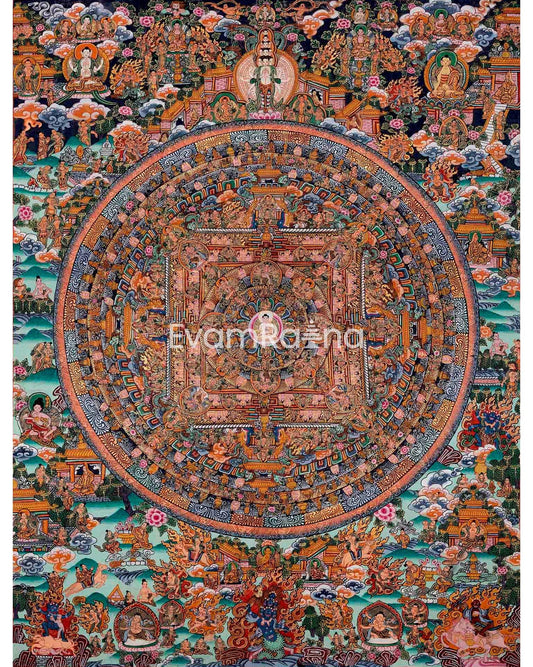 Vairocana Buddha Mandala Thangka 