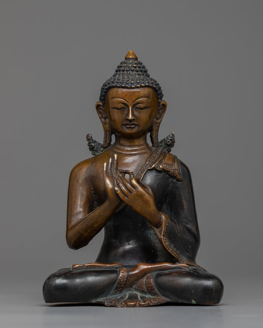 Copper Vairocana Buddha Statue 