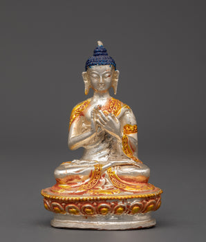 Gold & Silver-Plated Vairochana Buddha
