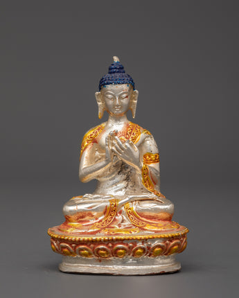Gold & Silver-Plated Vairochana Buddha
