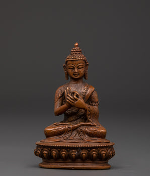 Oxidized Copper Vairocana Statue
