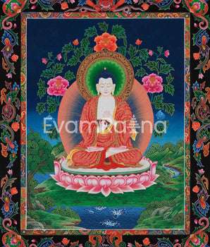 Vairochana Buddha Thangka Painting