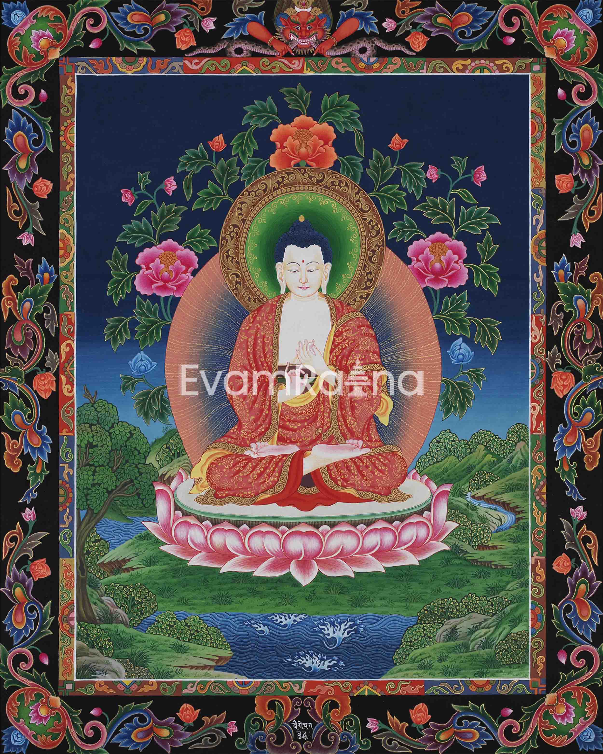 Buddha Vairochana Thangka Print