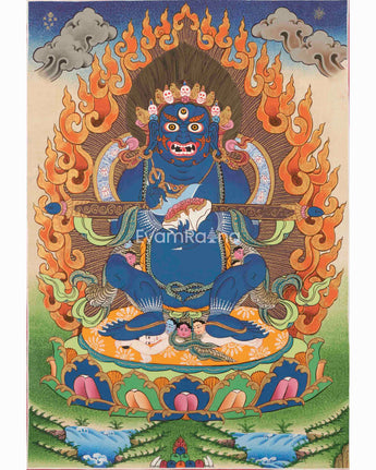 Hand Painted Wrathful Dharmapala