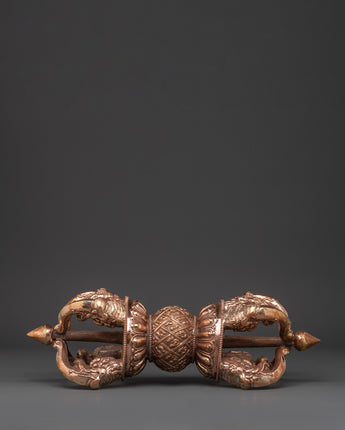 Copper Vajra with Sacred Symbols