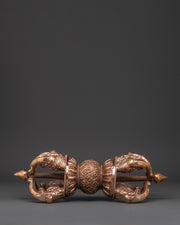 Copper Vajra with Sacred Symbols