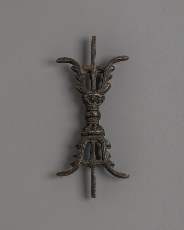 Sacred Tantric Meditation Vajra | Brass Tibetan Buddhist Ritual Dorje