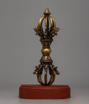 Brass Vajra with Wooden Stand