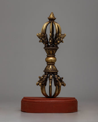 Brass Vajra with Wooden Stand