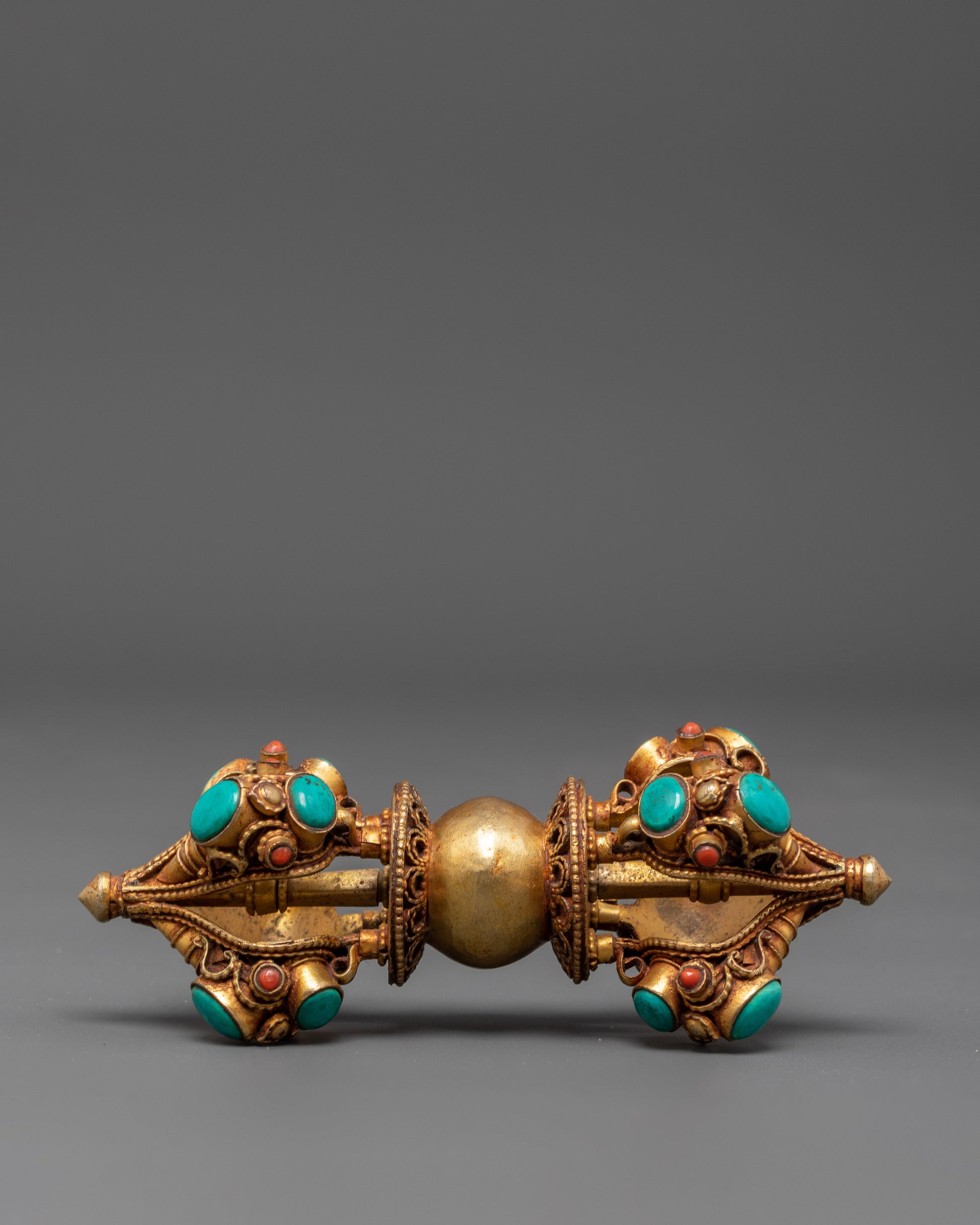 Gold Plated Vajra for Ritual Ceremonies
