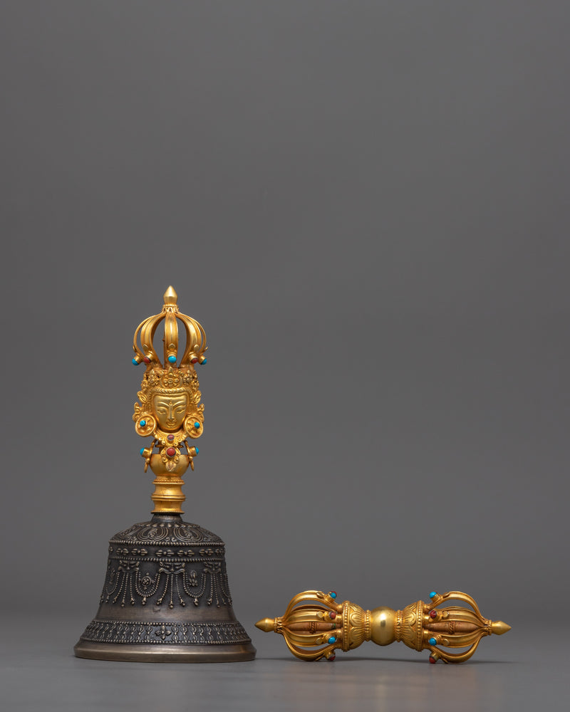 24k Gold Plated Vajra & Bell