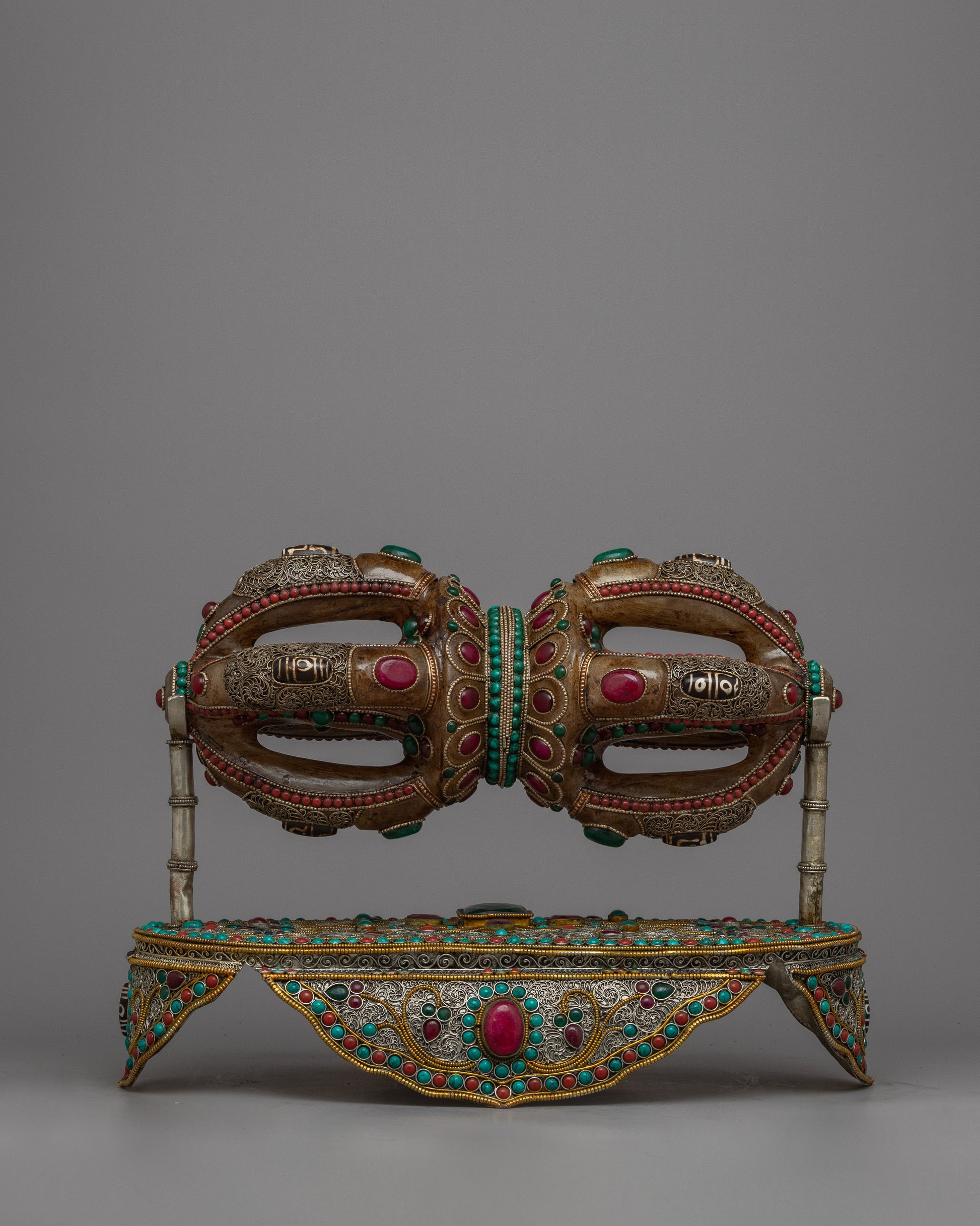 Crystal Vajra with Stand 