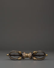 Silver Inlaid Tibetan Vajra