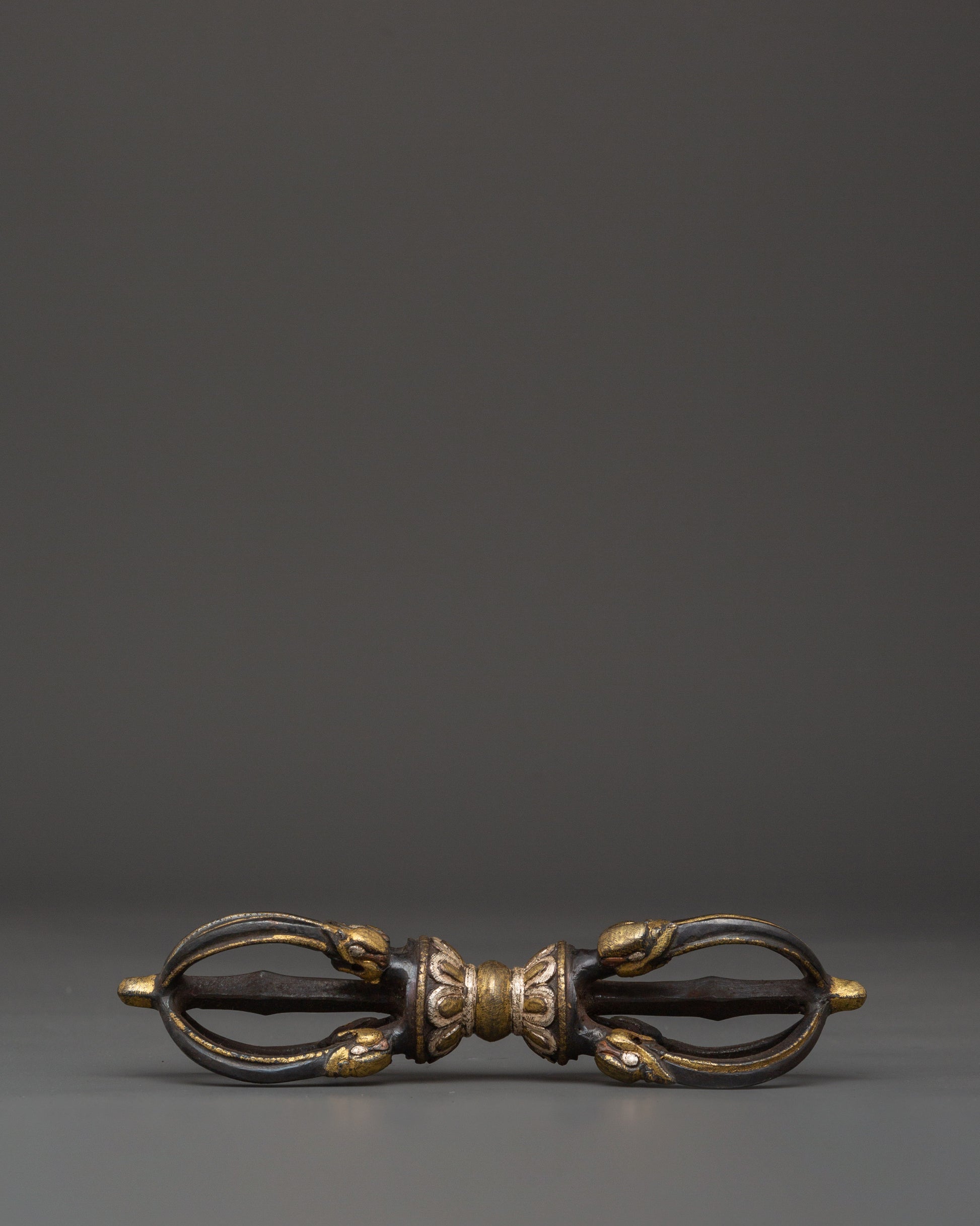 Silver Inlaid Tibetan Vajra