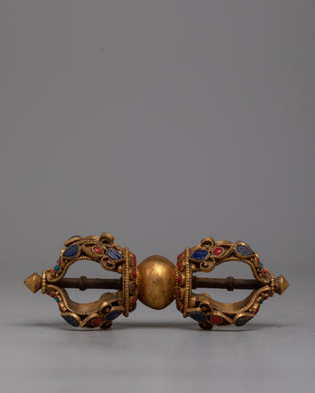 Copper Vajra with 24K Gold Plating