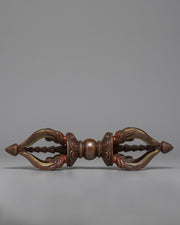 Buddhist Oxidized Copper Vajra