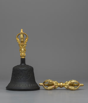 Brass Vajra and Bell Set