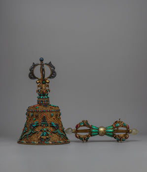 Copper Vajra and Bell Set