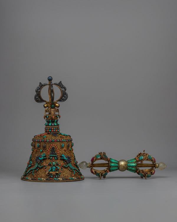 Copper Vajra and Bell Set