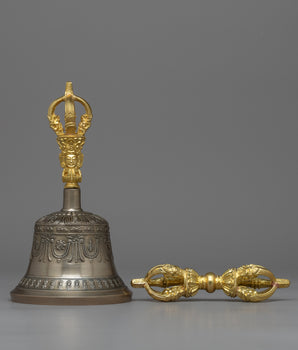 Buddhist Vajra and Bell Set