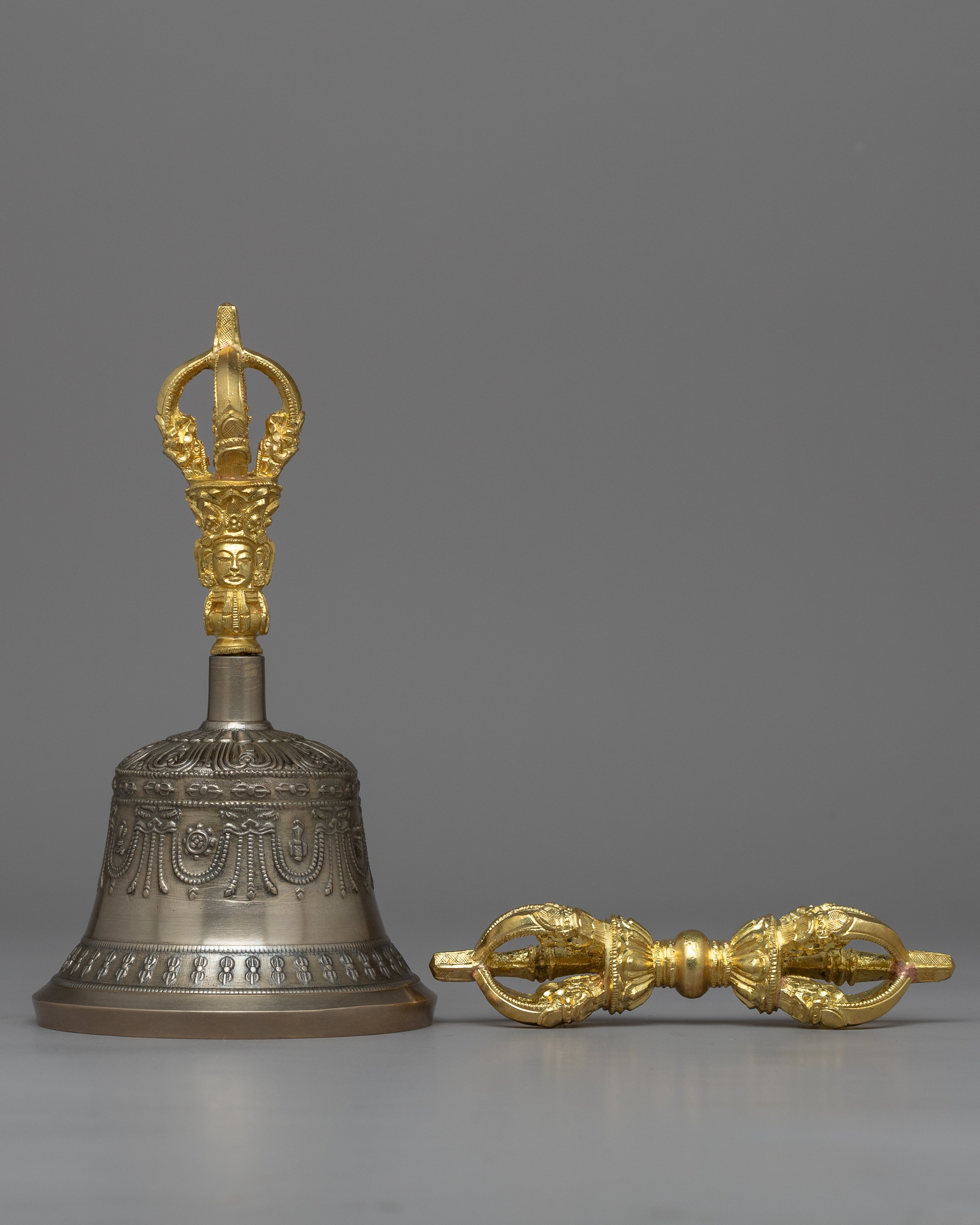 Buddhist Vajra and Bell Set