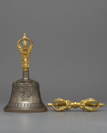 Buddhist Vajra and Bell Set